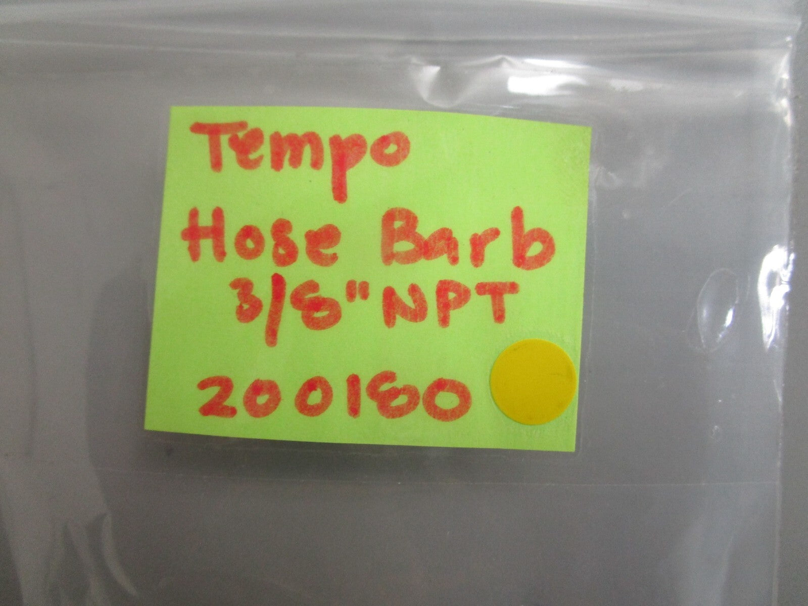 *NEW* 0810 Tempo Hose Barb 3/8" NPT 200180