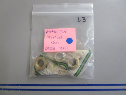 *NEW OEM* (LOT OF 3) 0810 Arctic Cat Flexlock Nut 0123-310