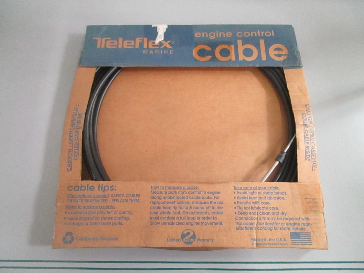 NEW OEM CCX63327 Teleflex 27' Control Cable 0820