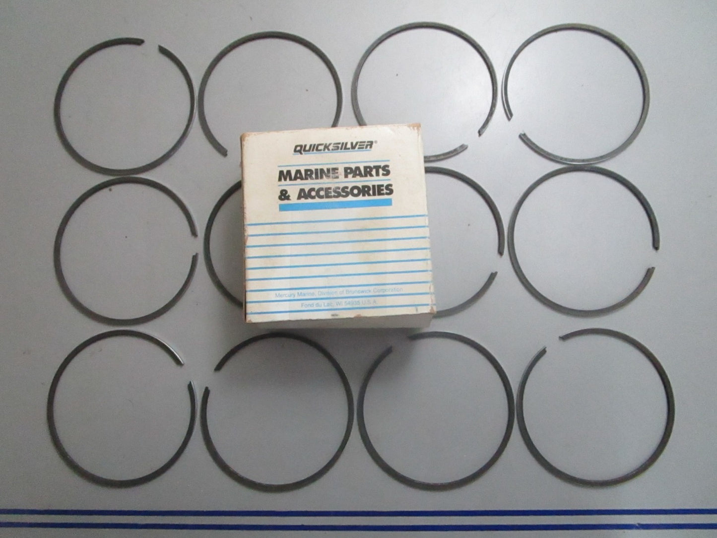 *NEW OEM* 0820 Mercury Quicksilver 12 Piston Ring Set 39-816802A12