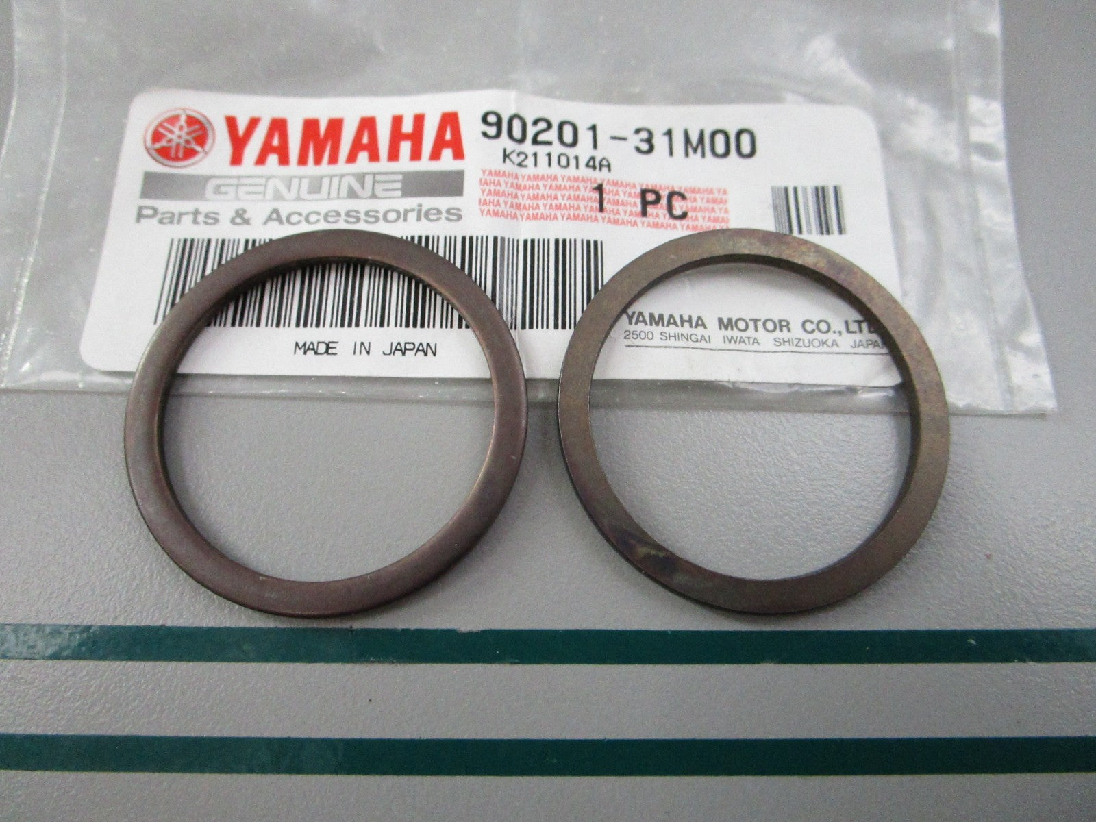 NEW OEM (LOT OF 2) 90201-31M00-00 Yamaha Washer 0810