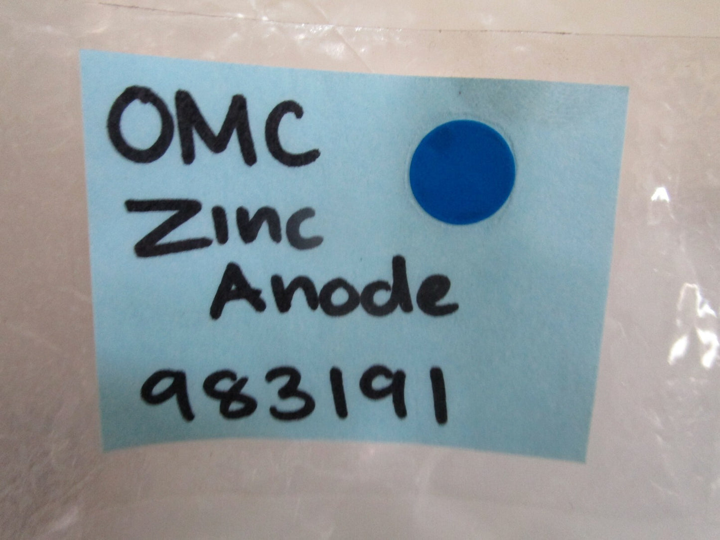 *NEW OEM* 0820 OMC Johnson Evinrude Zinc Anode 983191 0983191