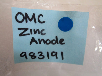 *NEW OEM* 0820 OMC Johnson Evinrude Zinc Anode 983191 0983191
