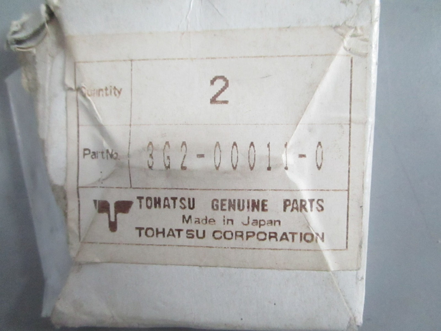 NEW OEM 3G2-00011-0 Tohatsu 2 Piston Ring Set 0820