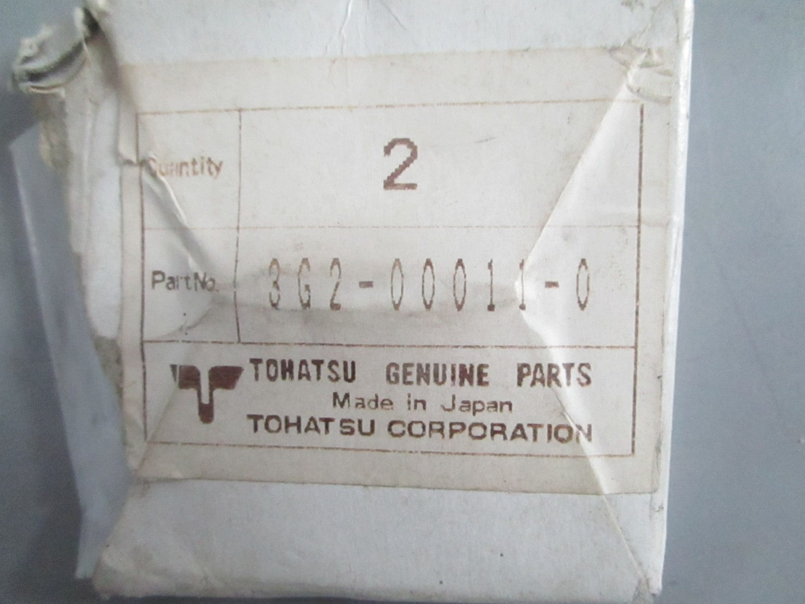 NEW OEM 3G2-00011-0 Tohatsu 2 Piston Ring Set 0820