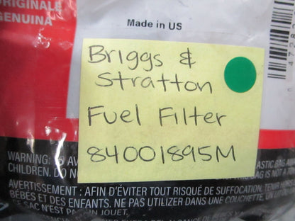 NEW OEM (LOT OF 5) 84001895M Briggs & Stratton Fuel Filter 0810