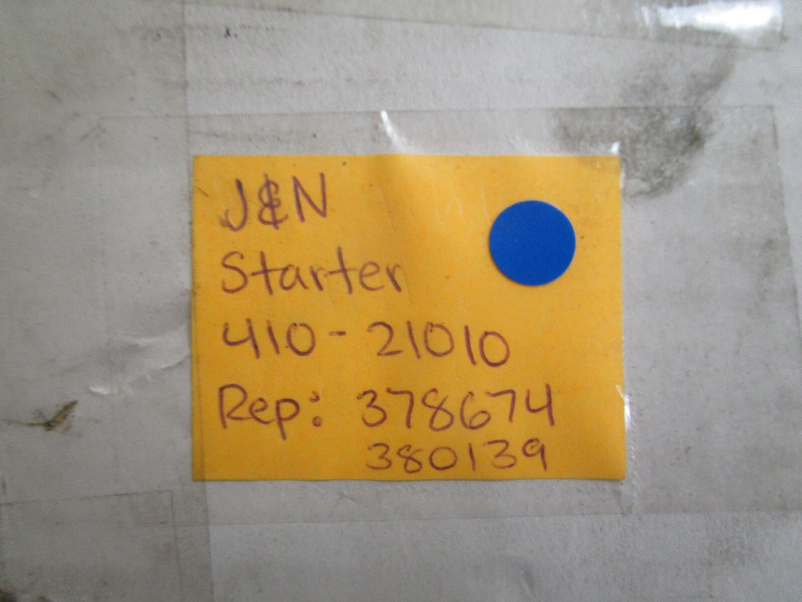 *NEW* 0810 J&N Starter 410-21010 Replaces: 378674 380139