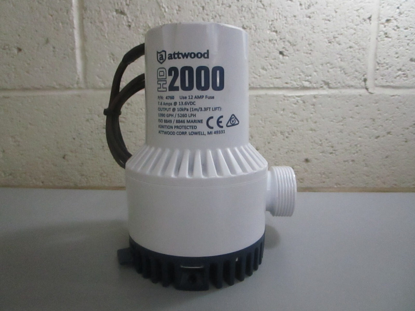 *NEW* 0820 Attwood HD2000 Bilge Pump 4760