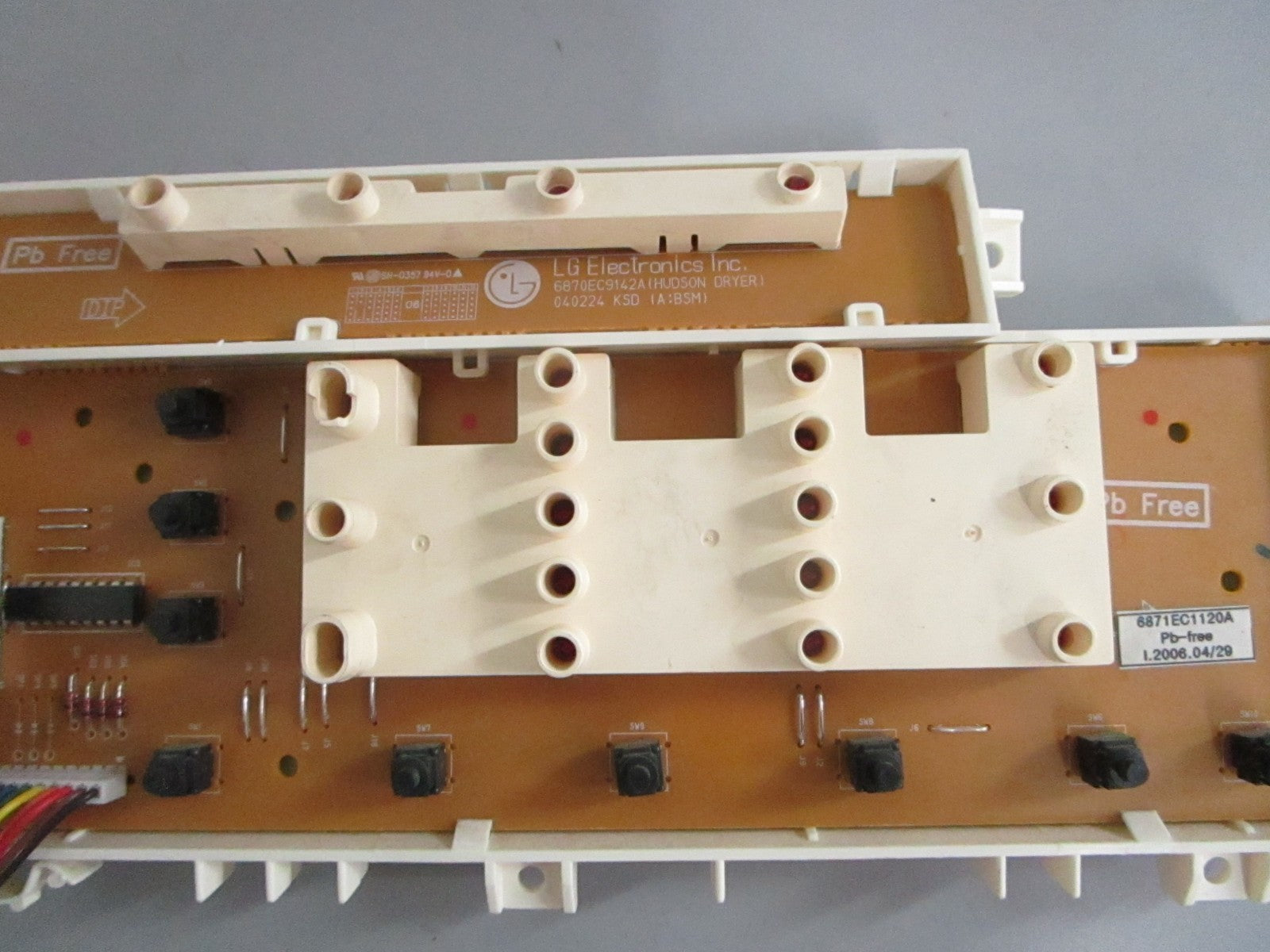 *NEW OEM* 0820 LG Dryer Interface Display Control Board 6871EC1120A