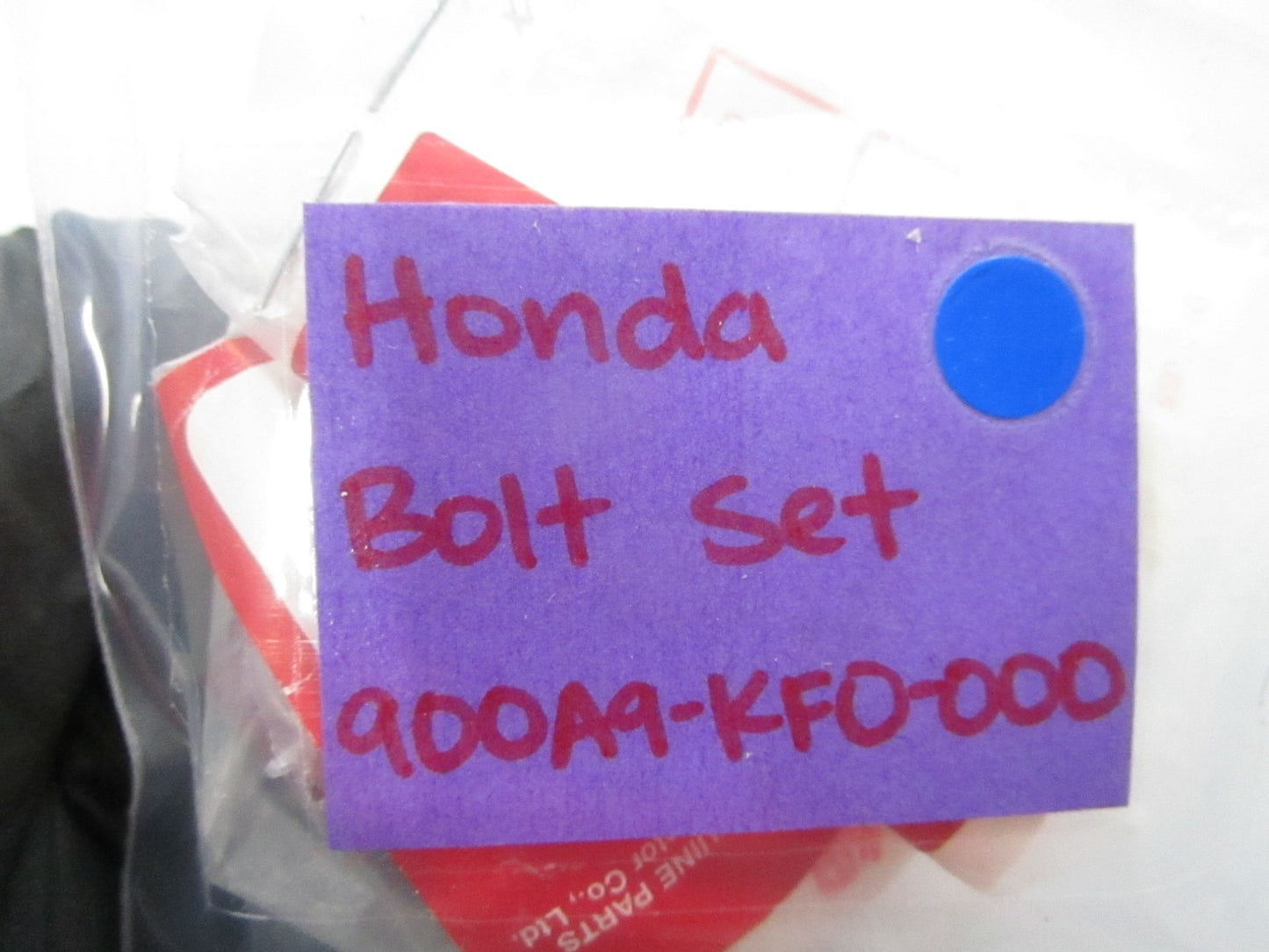 NEW OEM 900A9-KF0-000 Honda Bolt Set 0810