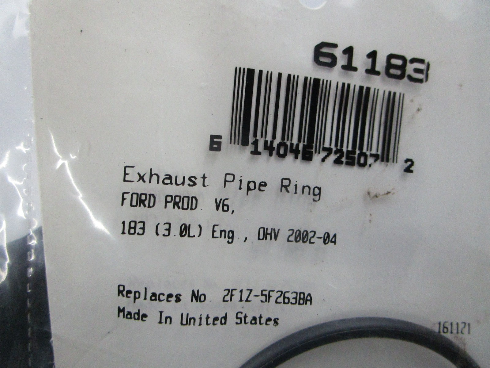 *NEW* 0810 Fel-Pro Exhaust Pipe Ring 61183