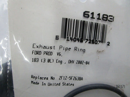 *NEW* 0810 Fel-Pro Exhaust Pipe Ring 61183
