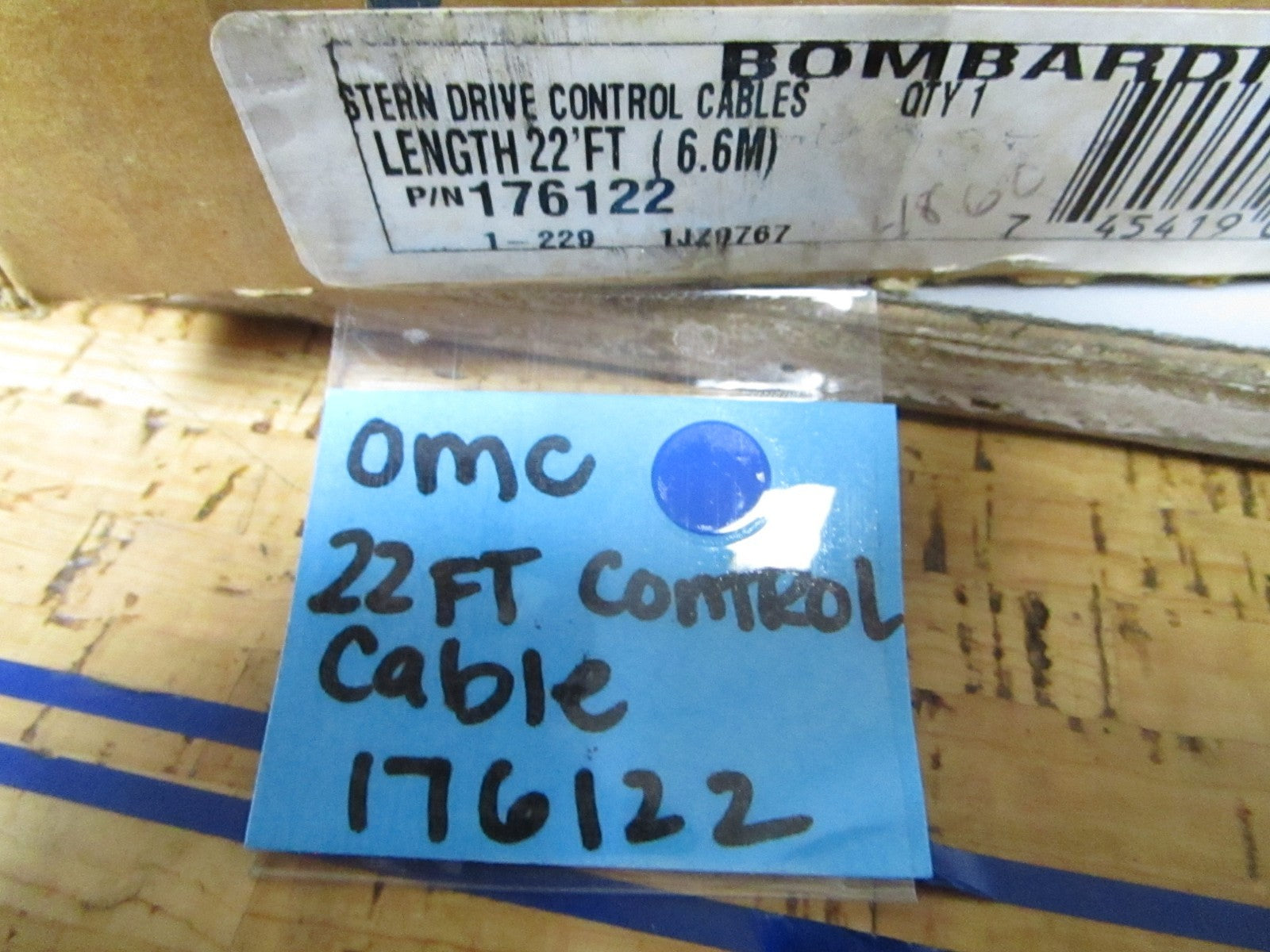 *NEW OEM* 0720 OMC Johnson Evinrude 22ft Control Cable 176122 0176122
