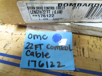 *NEW OEM* 0720 OMC Johnson Evinrude 22ft Control Cable 176122 0176122