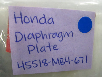 *NEW OEM* 0810 Honda Diaphragm Plate 45518-MB4-671
