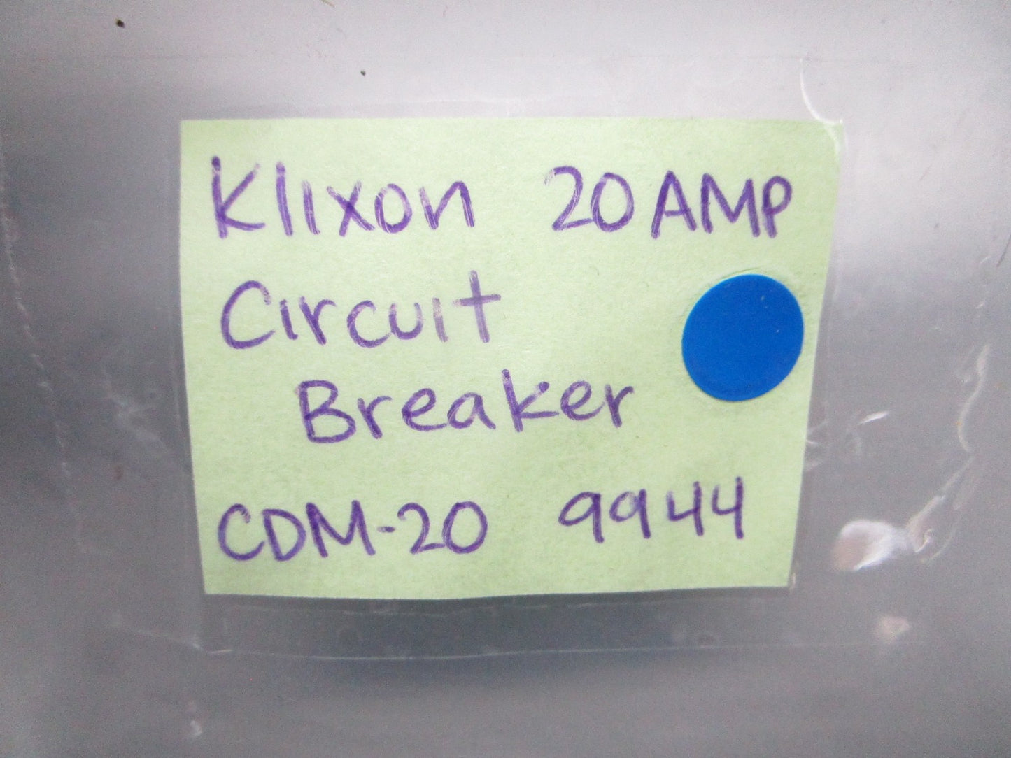 *NEW OEM* 0820 Klixon 20AMP Circuit Breaker CDM-20 9944