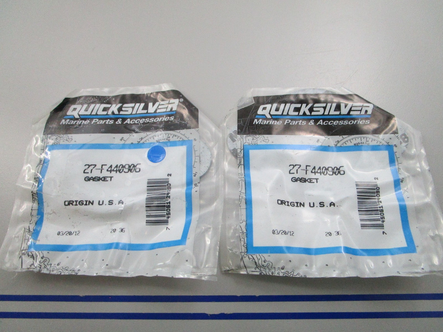 NEW OEM (LOT OF 2) Mercury Quicksilver 27-F440906 Gasket 0810