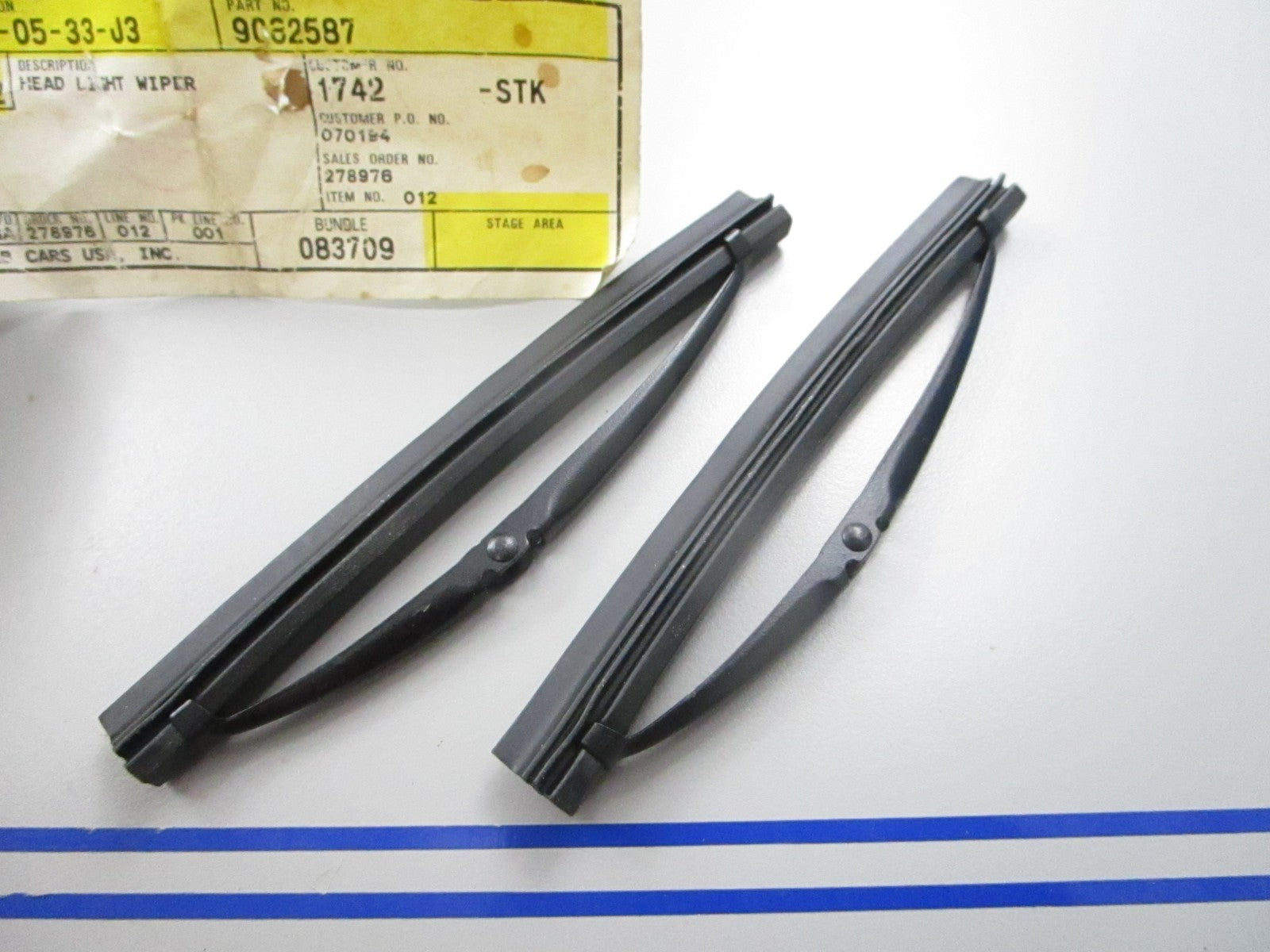 *NEW OEM* 0810 Saab Headlight Wiper Blade Set 9082587