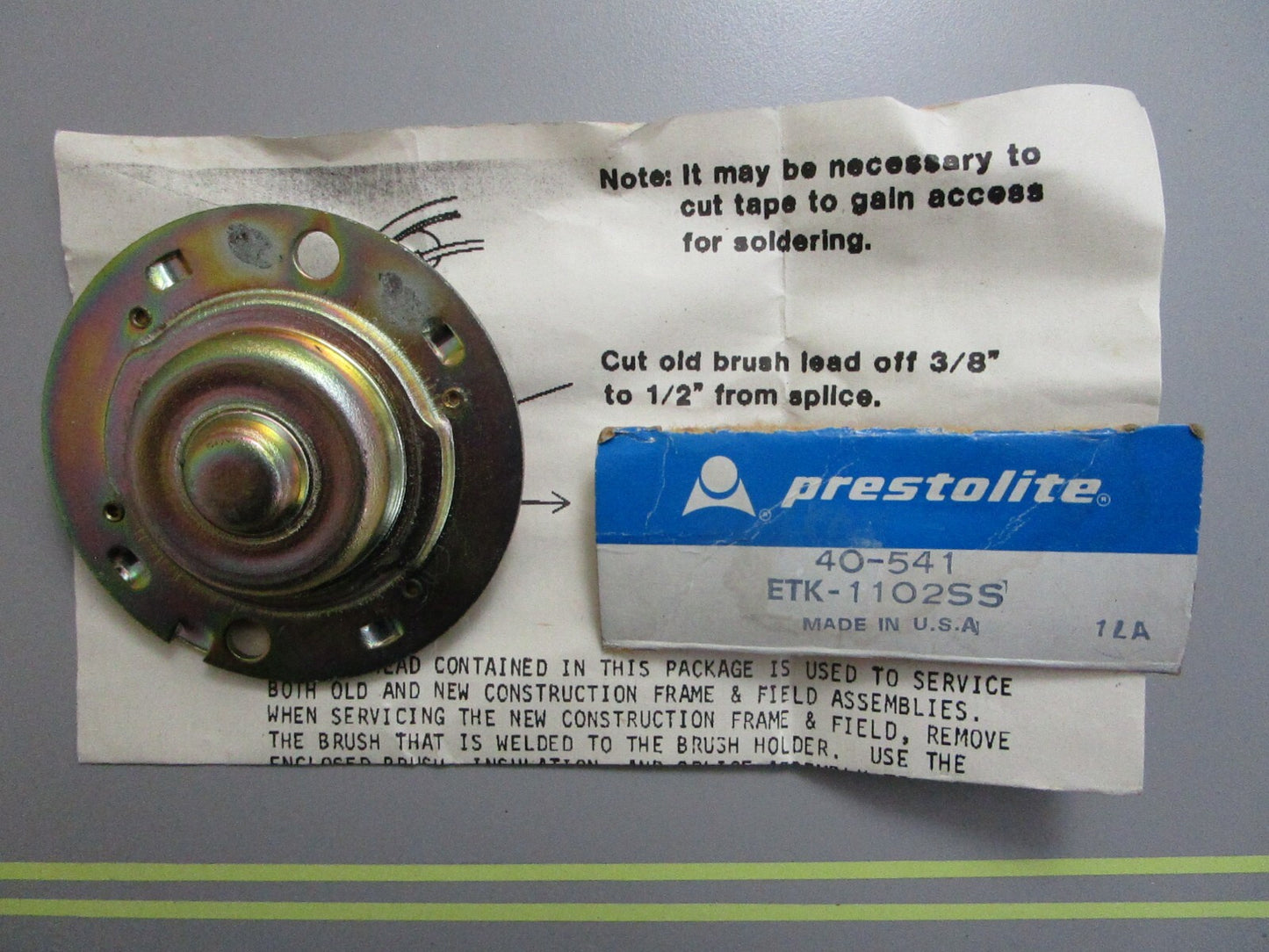 *NEW OEM* 0810 Prestolite Commutator End Plate 40-541 ETK-1102SS