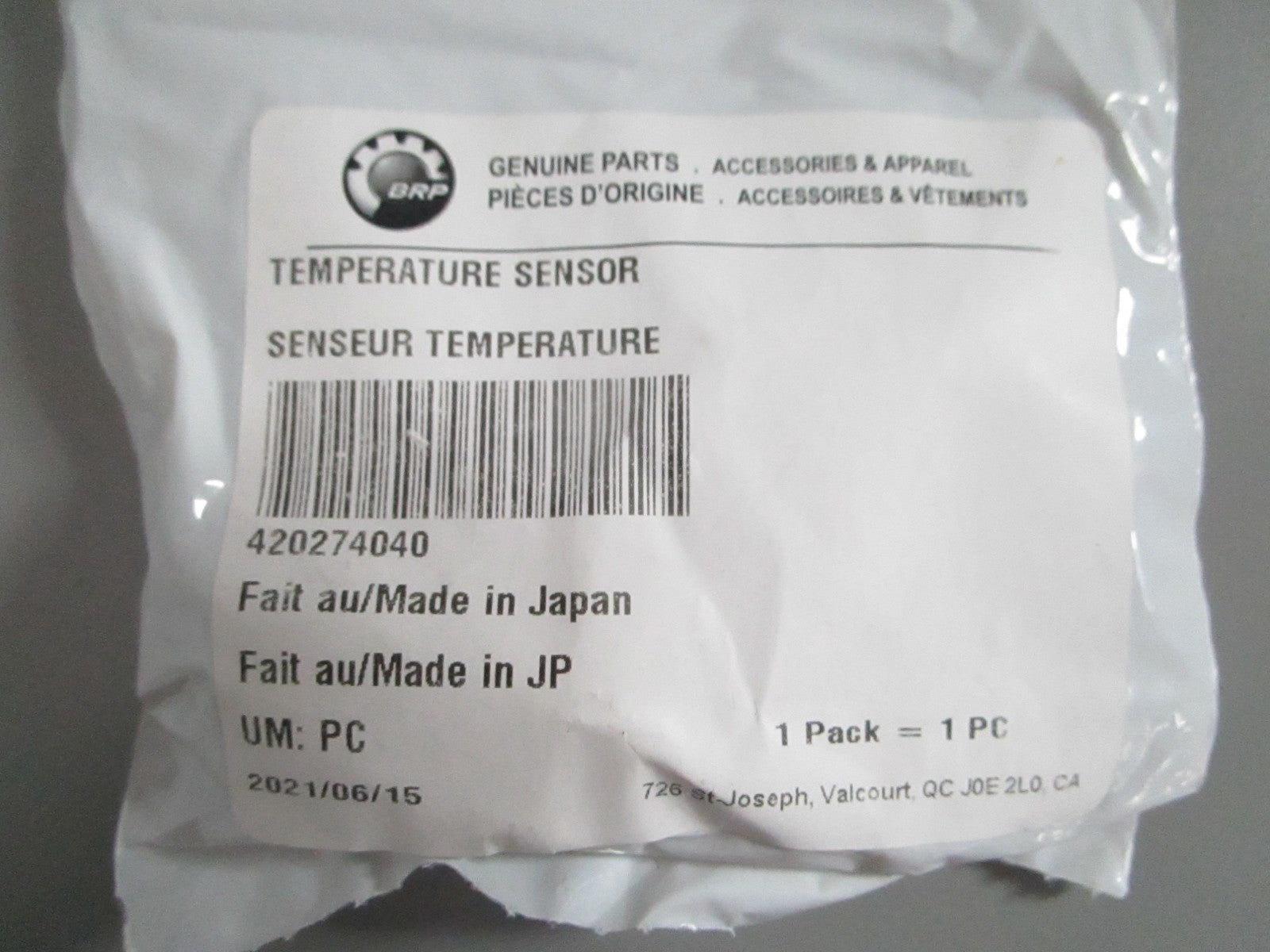 NEW OEM 420274040 Can-Am Temperature Sensor 0820