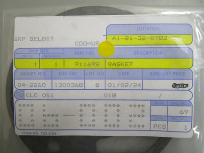 *NEW OEM* 0770 OMC Johnson Evinrude Gasket 911698 0911698