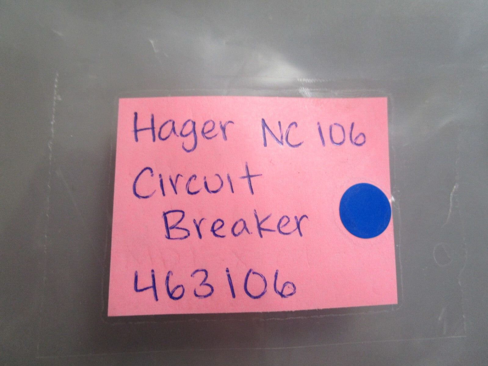 *NEW* 0810 Hager NC 106 Circuit Breaker 463106