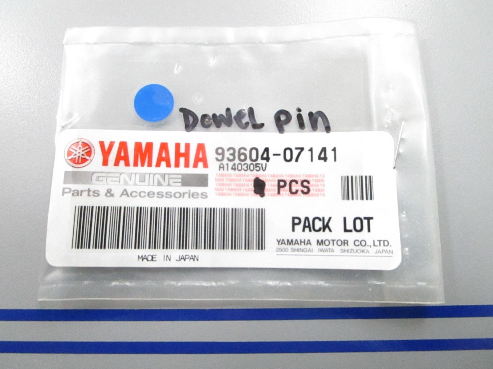 *NEW OEM* (LOT OF 3) 0810 Yamaha Dowel Pin 93604-07141