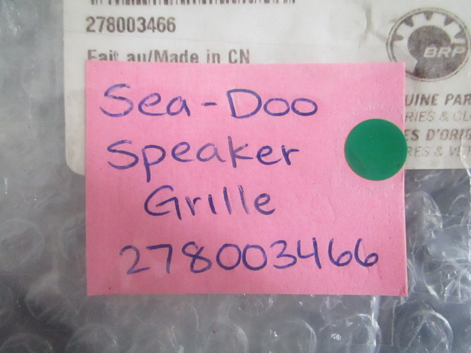 NEW OEM 278003466 Sea-Doo Speaker Grille 0820