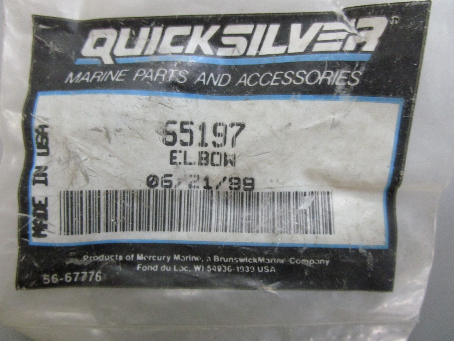 *NEW OEM* 0810 Mercury Quicksilver Elbow 65197