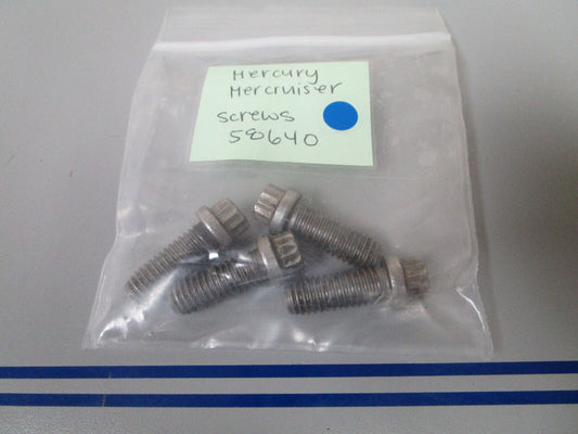 *NEW OEM* (LOT OF 4) 0810 Mercury Mercruiser Screws 58640