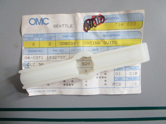 NEW OEM 308034 0308034 OMC Johnson Evinrude Casing Guide 0820