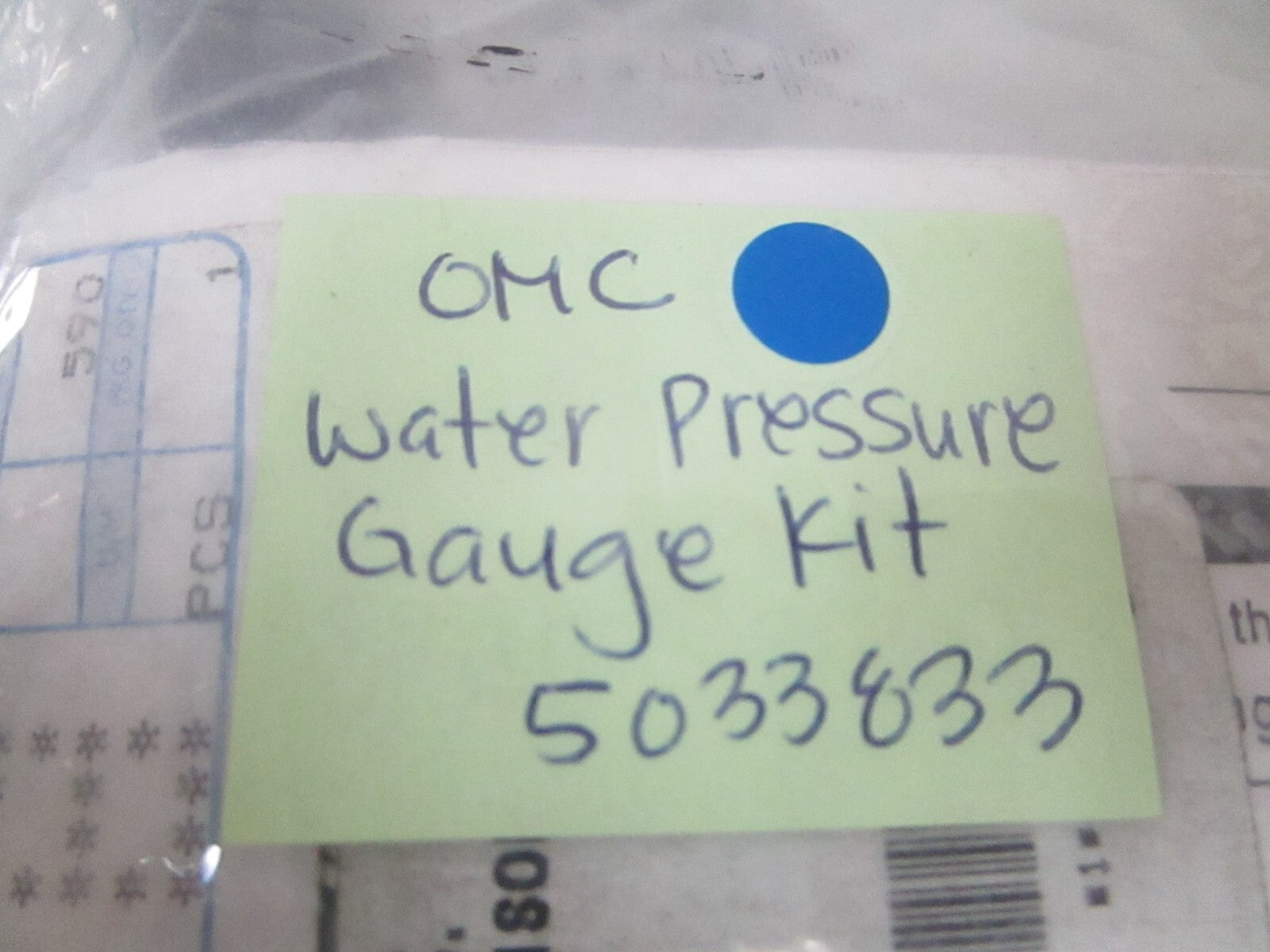 *NEW OEM* 0810 OMC Johnson Evinrude Water Pressure Gauge Kit 5033833