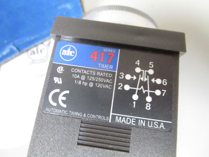 NEW OEM 417B-J01289-00 ATC 417 Series Time Delay Relay Timer 0720