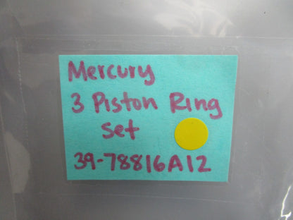 *NEW OEM* 0820 Mercury Quicksilver 3 Piston Ring Set 39-78816A12