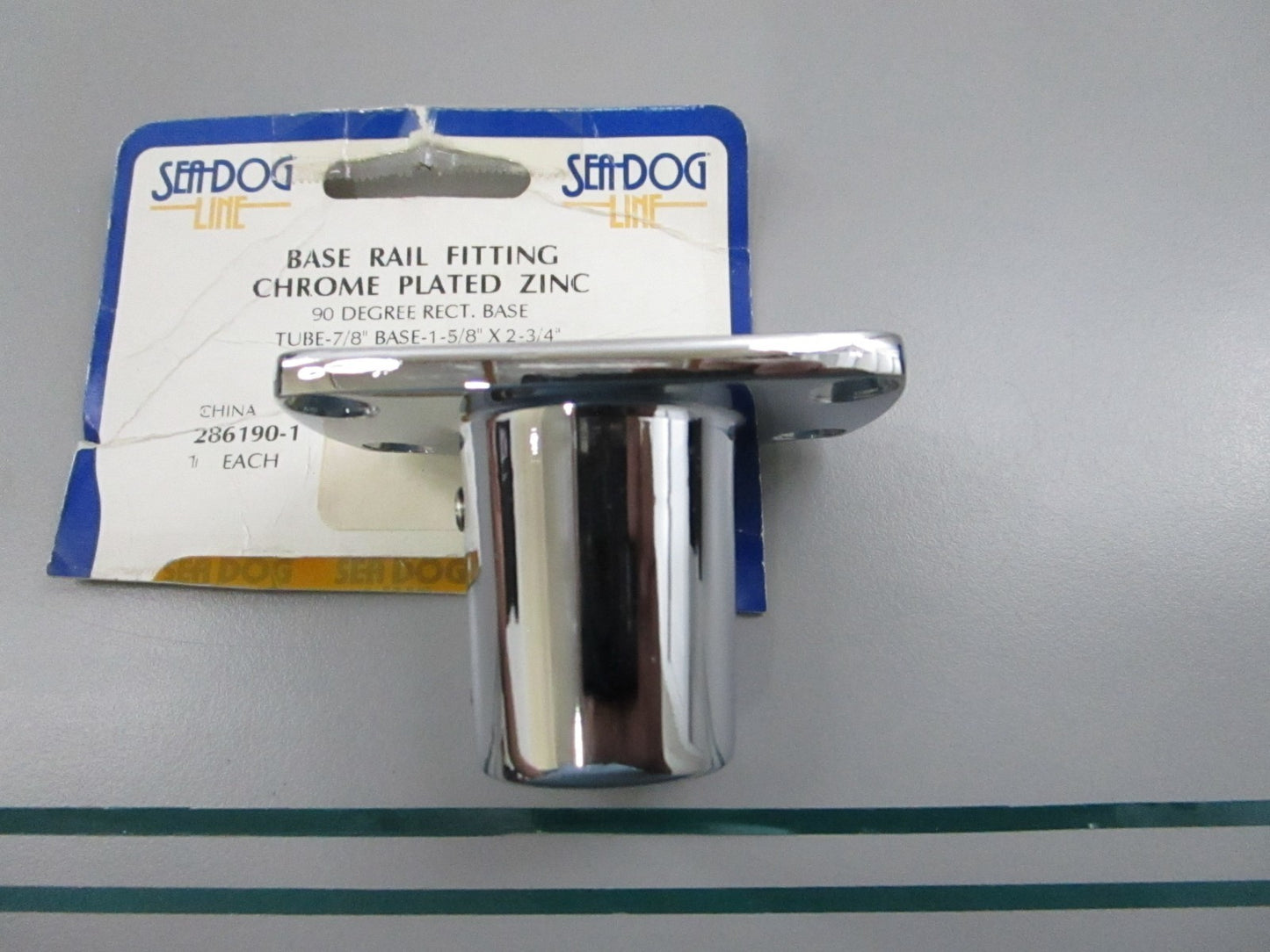 Sea-Dog NEW 90 Degree Rail Base Fitting 7/8" Zinc Chrome 286190-1 0810