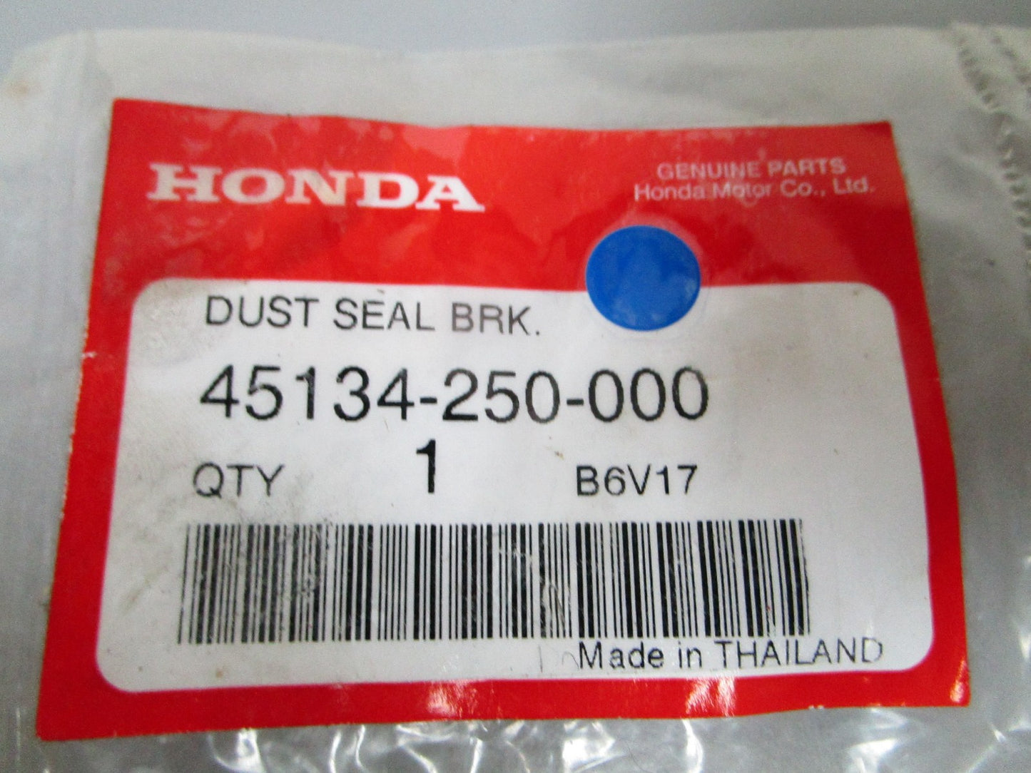 NEW OEM 45134-250-000 Honda Brake Dust Seal 0720