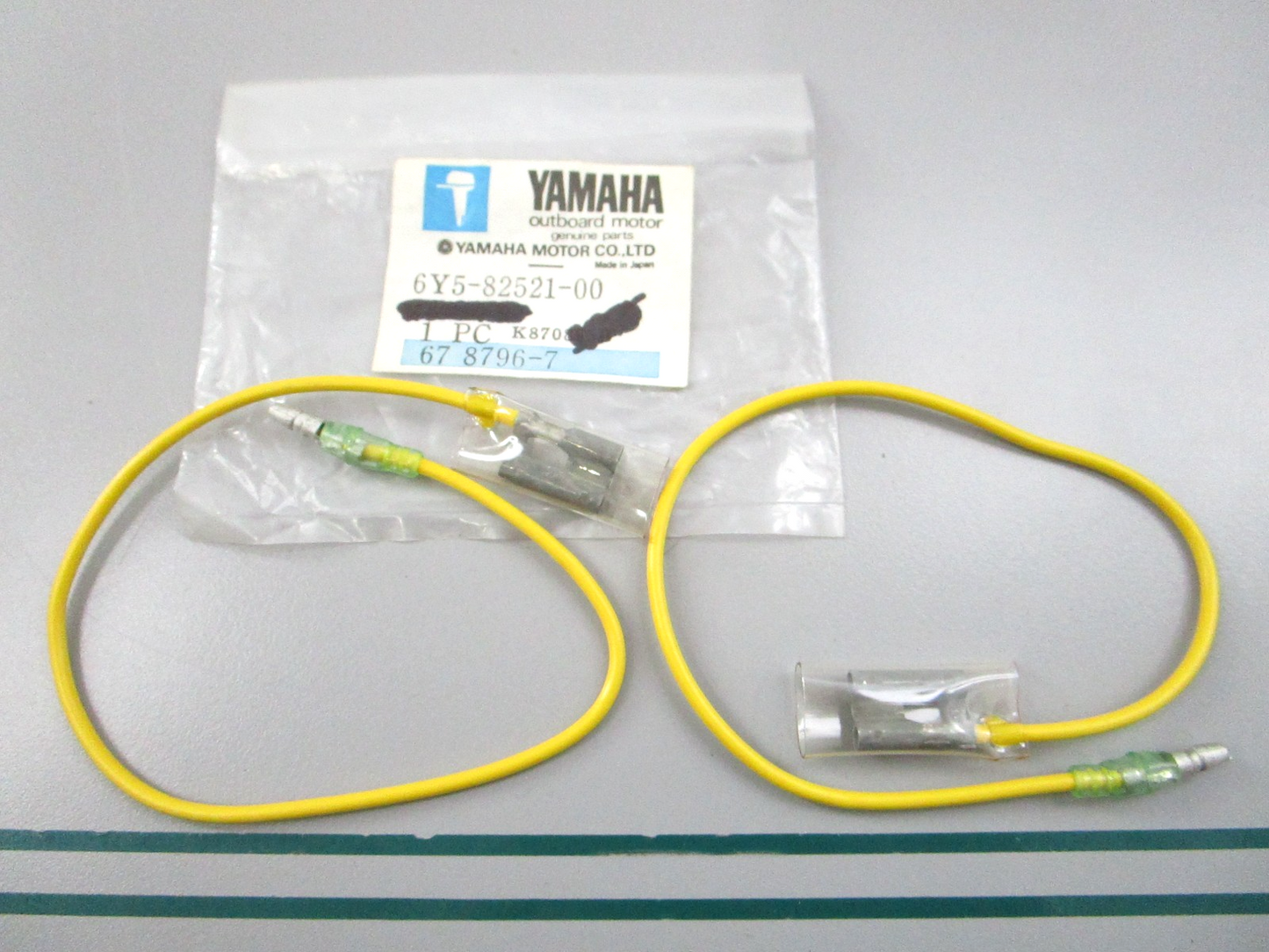NEW OEM (LOT OF 2) 6Y5-82521-00-00 Yamaha Yellow Wire Extension Wire Cable 0810