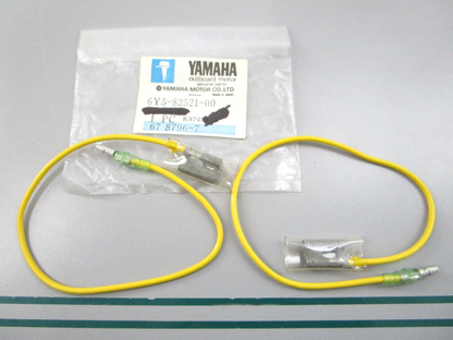 NEW OEM (LOT OF 2) 6Y5-82521-00-00 Yamaha Yellow Wire Extension Wire Cable 0810