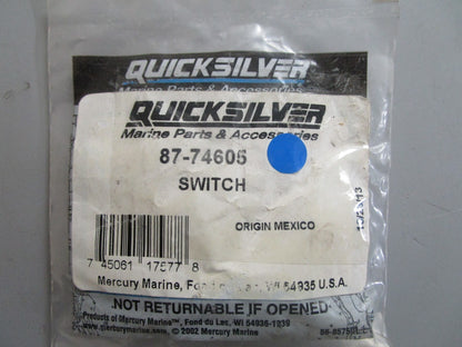 *NEW OEM* 0810 Mercury Quicksilver Switch 87-74605