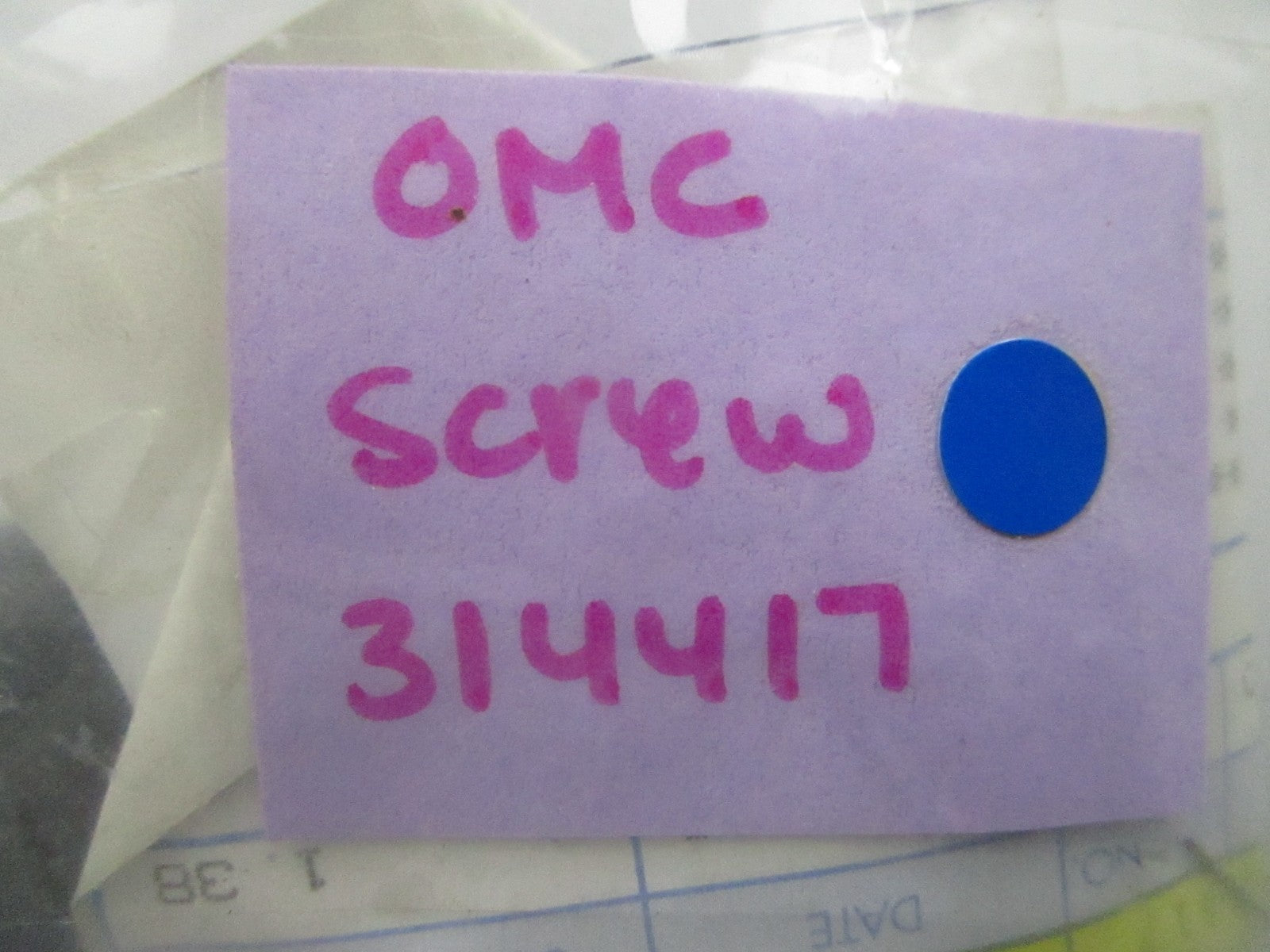 *NEW OEM* (LOT OF 5) 0810 OMC Johnson Evinrude Screw 314417 0314417