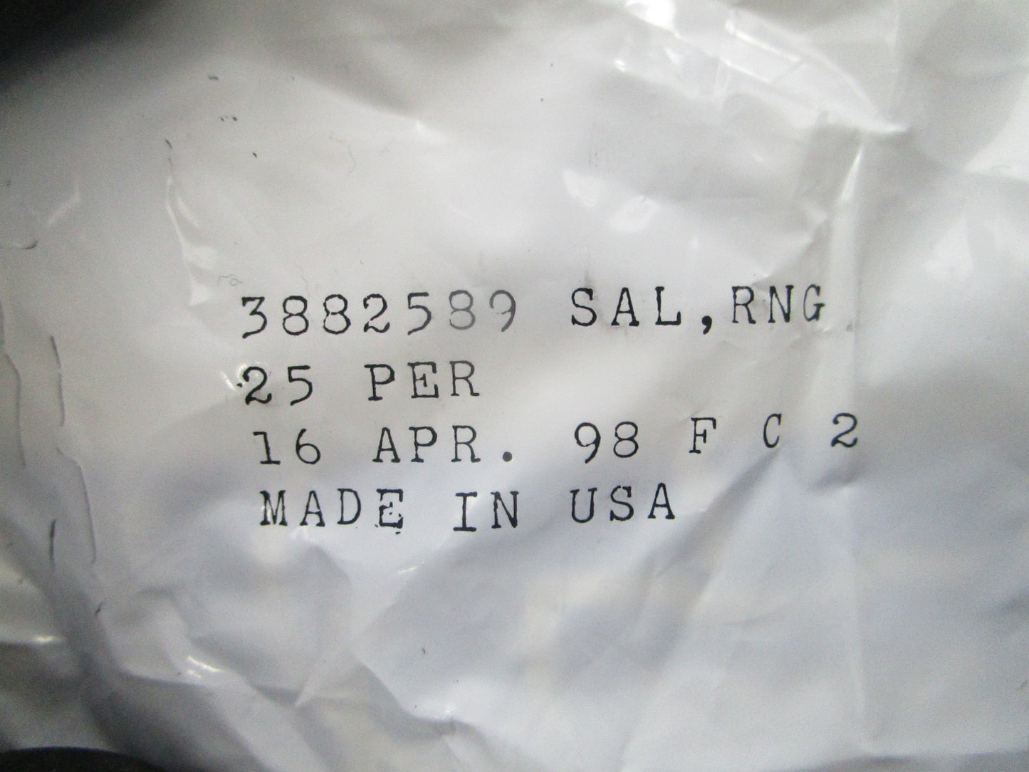 NEW OEM Cummins 3882589 (25) Seal Ring Kit 0810