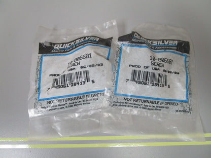 *NEW OEM* (LOT OF 2) 0810 Mercury Quicksilver Screw 10-806681