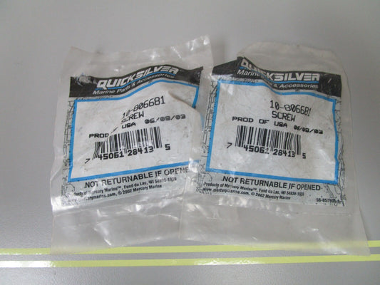 *NEW OEM* (LOT OF 2) 0810 Mercury Quicksilver Screw 10-806681