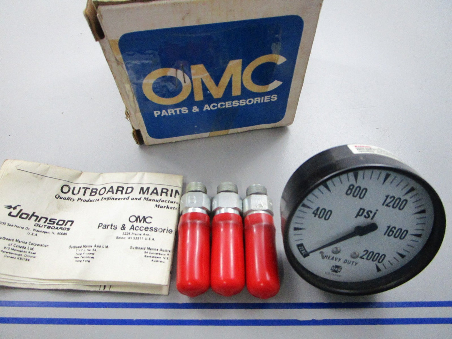 NEW OEM 983997 0983997 OMC Johnson Evinrude Pressure Gauge Kit 0810