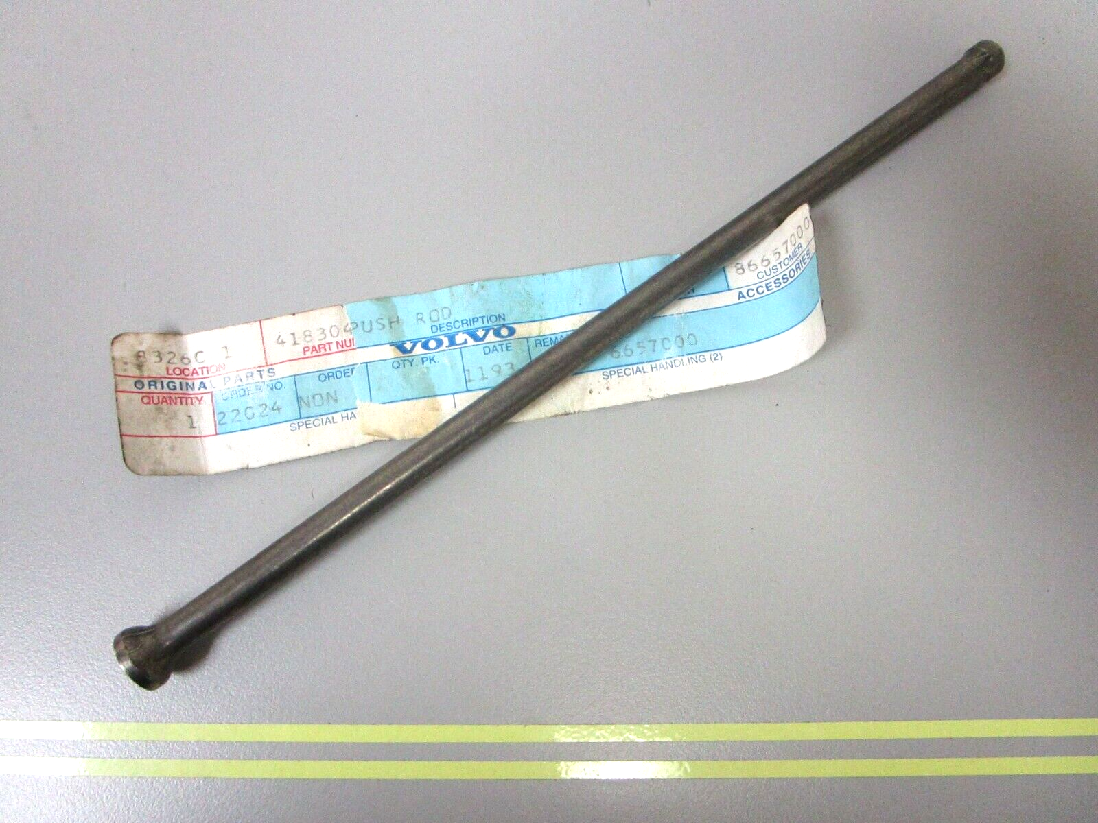 *NEW OEM* 0750 Volvo Penta PUSH ROD 418304