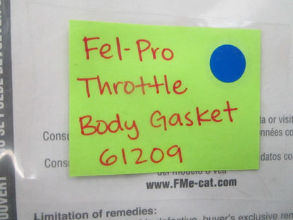 *NEW* 0810 Fel-Pro Throttle Body Gasket 61209