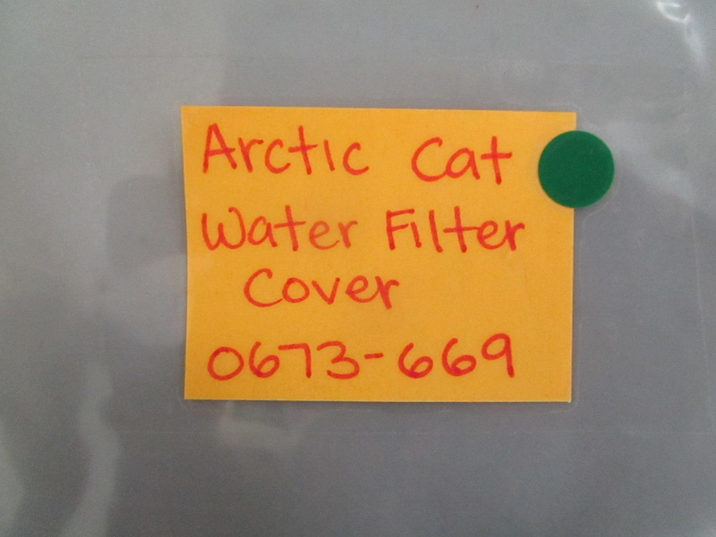 NEW OEM 0673-669 Arctic Cat Water Filter Cover 0820