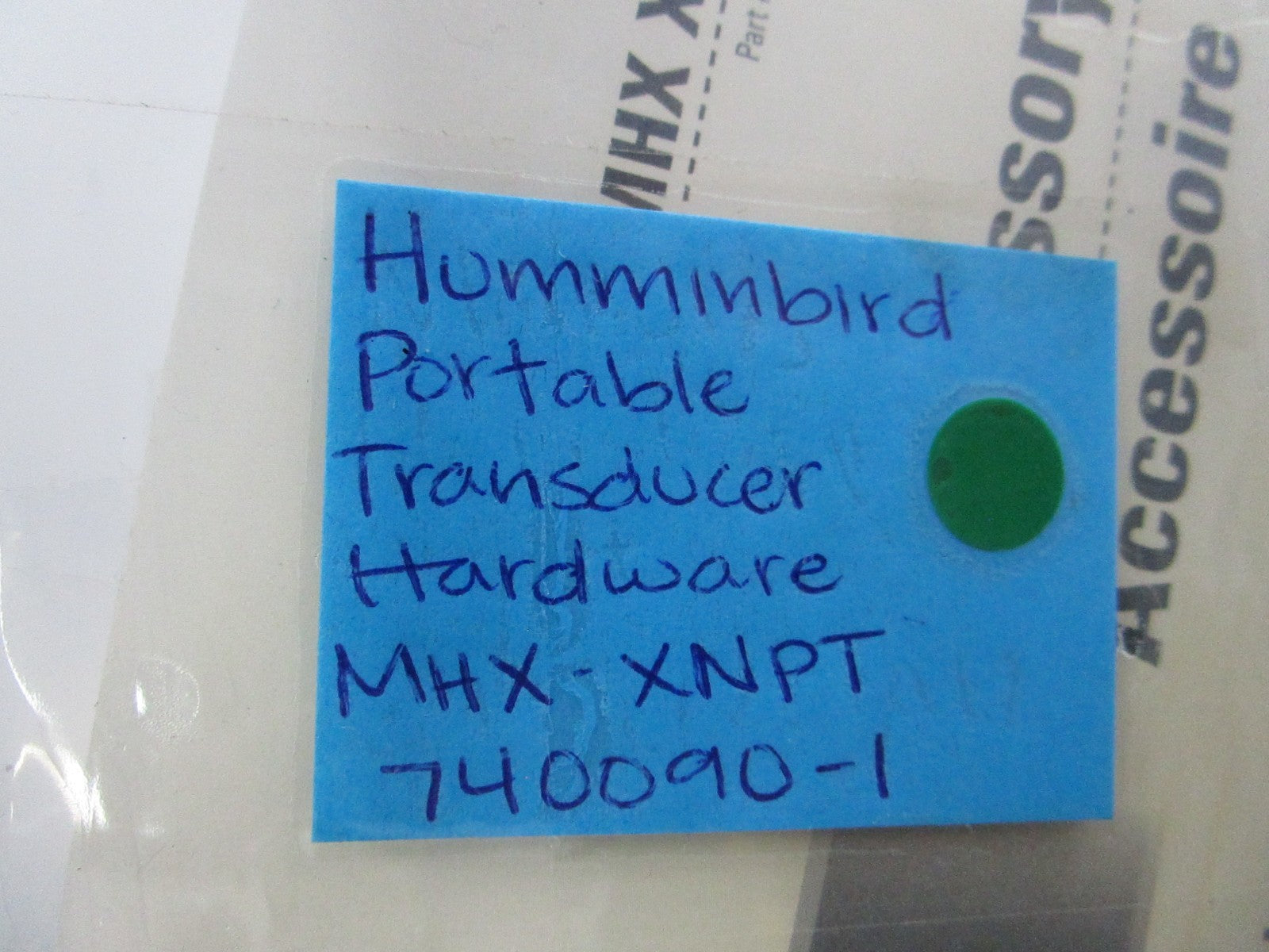 NEW 740090-1 Humminbird MHX-XNPT Portable Transducer Hardware  0810