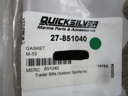 NEW OEM 27-851040 Mercury Quicksilver Gasket 0810