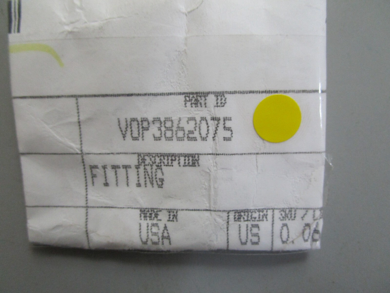 *NEW OEM* 0820 Volvo Penta Fitting 3862075